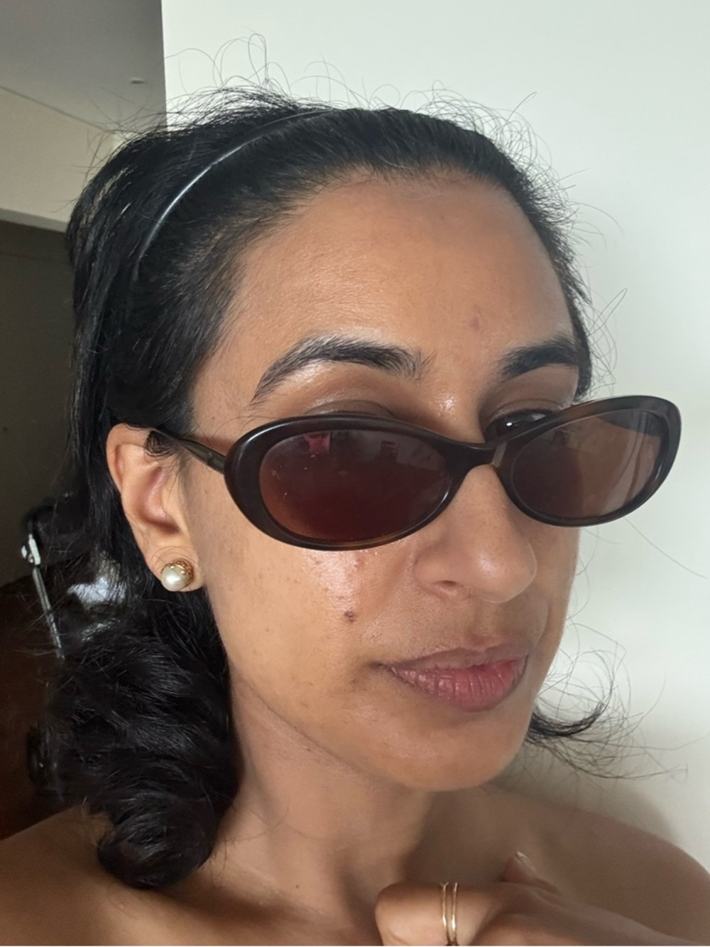 Oliver People’s Brown Oval Women's Sunglasses